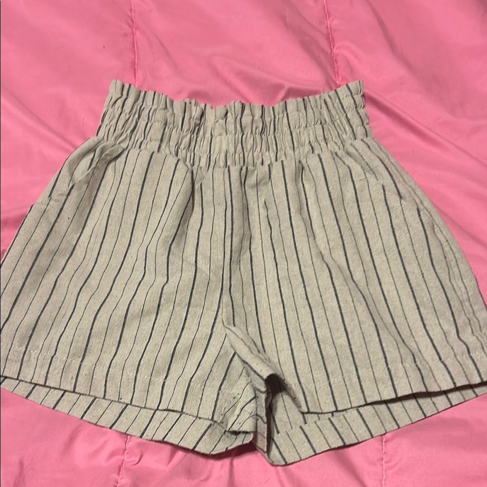 Striped Tan Women's Shorts